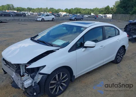 2014 Honda Civic Ex-L from USA, damaged, VIN 19XFB2F97EE200183
